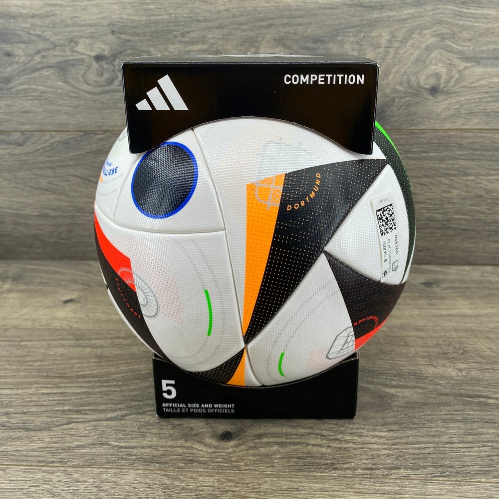 Adidas Fussballliebe Competition Soccer Ball Unisex Size 5 White Euro 2024